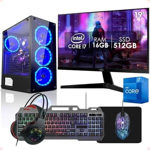 Avaliação do Kit PC Gamer Strong Tech — Intel Core i7, 16GB, SSD 512GB e Monitor 19